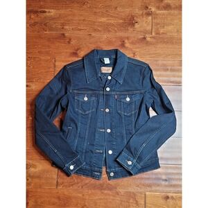 Levi's Trucker Jacket Size Medium Womens Dark Denim Casual Classic